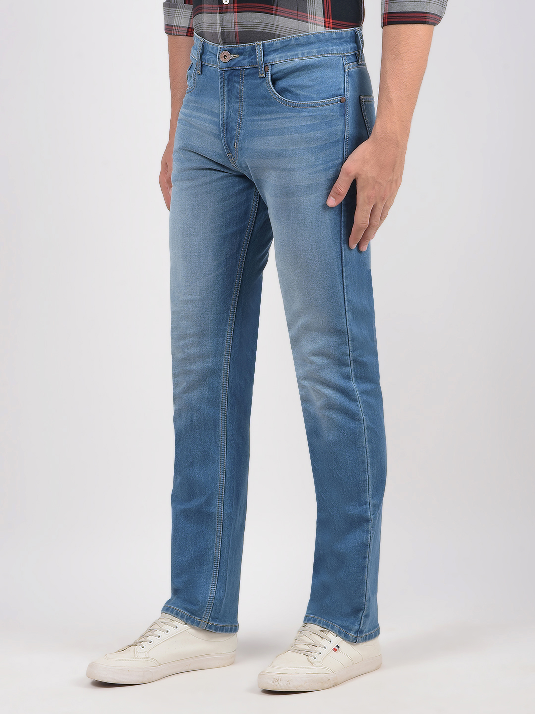 Numero Uno Men Solid Blue Jeans